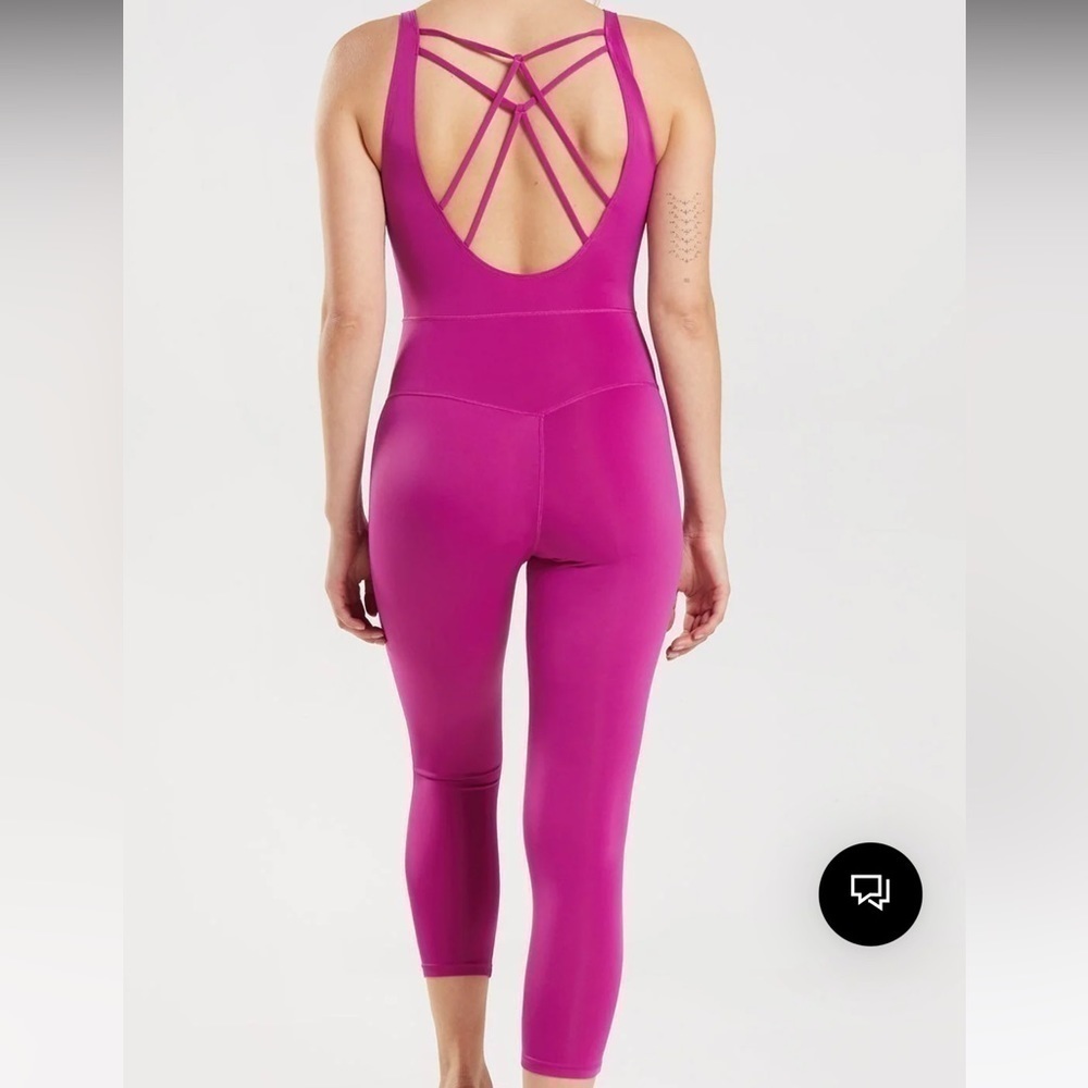 NEW Gymshark STUDIO 7/8 ALL IN ONE pink onesie. Size XS - Picture 2 of 9